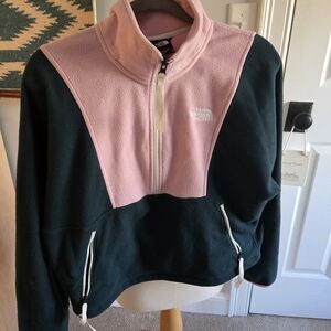 The North Face Pink and Black Sweatshirt